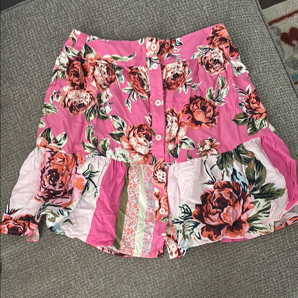 Maaji Floral Pink Skirt
